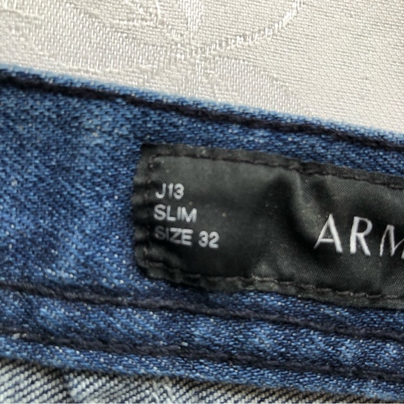 Armani Exchange Women’s Blue Jeans Denim Pants Size 32 Slim Fit Elastic Mid-Rise - Picture 7 of 16
